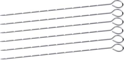 Set 6 tepuse din inox pentru gratar si frigarui MagicHome, 27,5 cm