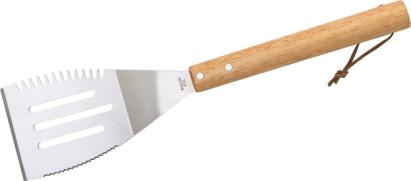 Spatulă pentru grătar Strend Pro Grill din inox, cu mâner din lemn, 41 cm