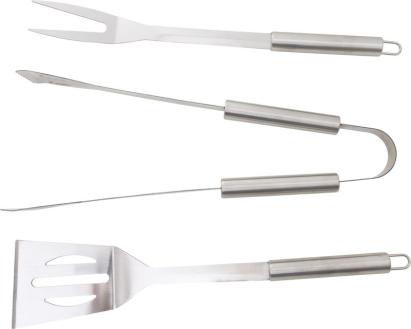Set unelte pentru grătar Strend Pro Grill din inox, 3 piese