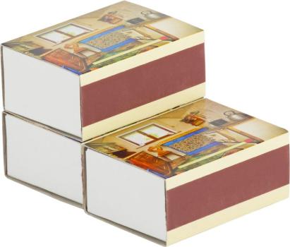 Chibrituri de siguranță KM 47 mm, set 3 cutii x 240 bucăți