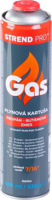 Cartuș gaz Strend Pro 600 ml, 338 g, propan-butan, filet 7/16