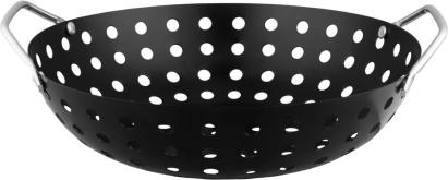 Tigaie grill perforată Strend Pro, tip bol, 28x7 cm, pentru grătar