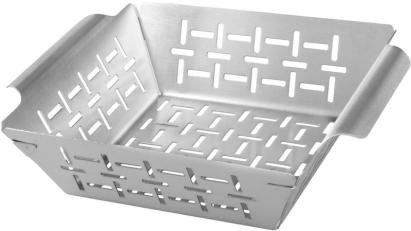 Tava grill din inox Strend Pro, pentru gratar, 22x18x5,5 cm