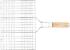 Cos grill pentru carne Strend Pro, cu maner din lemn, 49x35 cm