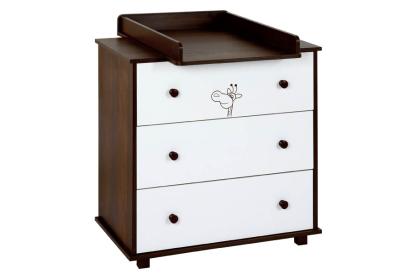 Comoda de Infasat Klups SAFARI Little Giraffe Wenge