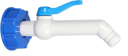 Ventil Strend Pro, záhradný, 3/4"- 45°,193 mm, s redukciou na IBC nádrž, PVC