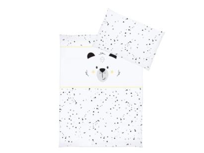 Lenjerie pat bebe 3 piese din bumbac KLUPS Funny Teddy Bear