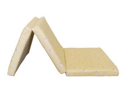 Saltea pliabilă pentru copii MyKids, spumă poliuretanică, 120x60x5 cm, galbenă