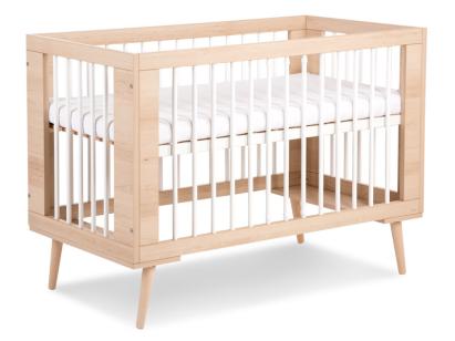 Patut copii din lemn KLUPS SOFIE Alb-Natur