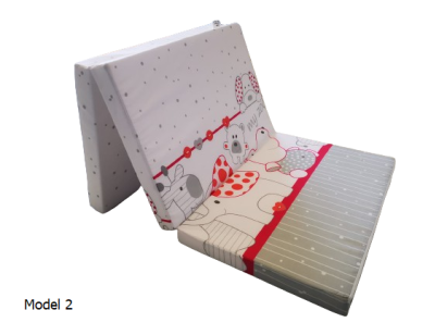 Saltea pliabilă pentru copii MyKids, spumă poliuretanică 120x60x5 cm