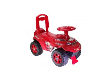 Mașinuță de împins MyKids Music roșie cu efecte sonore pentru copii