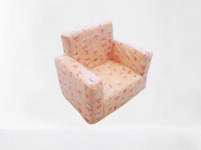 Fotoliu din burete pentru copii MyKids Dancing Bunny Pink, roz