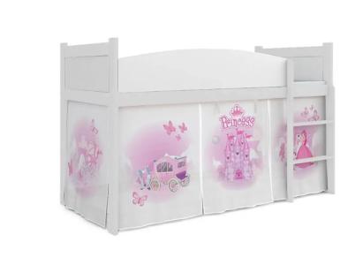 Pat supraetajat pentru copii MyKids Twist Princess Castle 184x80 cm