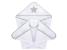 Prosop de baie cu capison pentru bebelusi Klups Star Miracle, 100x100 cm