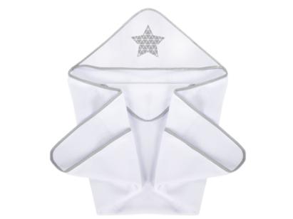 Prosop de baie cu capison pentru bebelusi Klups Star Miracle, 100x100 cm