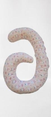 Pernă de alăptare multifuncțională MyKids Dancing Bunny roz, 180 cm