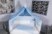 Lenjerie pentru patut bebelusi MyKids 9 piese White-Blue 120x60 cm