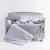 Lenjerie pentru patut bebe MyKids 6 piese Gray-White 120x60 cm