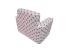 Fotoliu din burete pentru copii MyKids Stelute alb gri roz