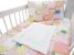 Lenjerie patut bebe MyKids 4 piese 120x60 din bumbac, Girl Multicolor