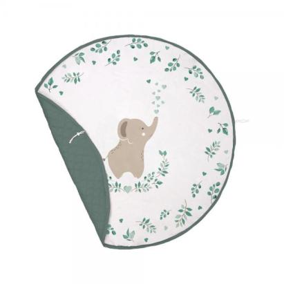 Covoraș de joacă Klups Savanna 2 în 1 cu sac pentru jucării, 150x150 cm