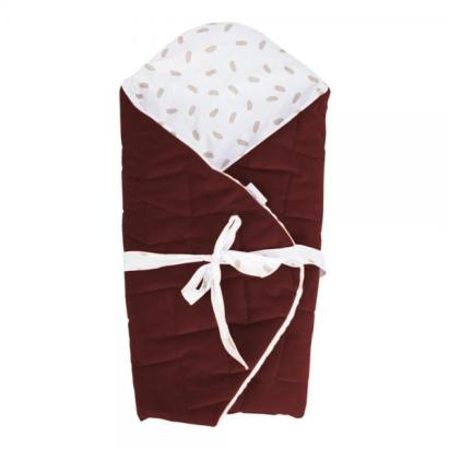 Patura de infasat pentru bebelusi Klups Velvet 75x75 cm Rosu Tomato