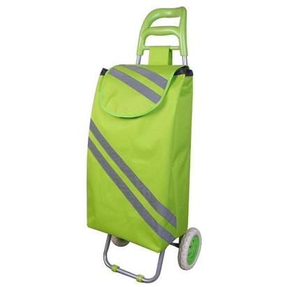 Carucior de cumparaturi Bartos impermeabil, 30 kg, verde, 35x30x96 cm