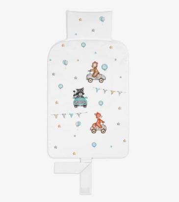 Saltea de înfășat pentru călătorie 80x45 cm pliabilă, model Cars