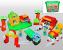 Cuburi de constructie Funny Farm, 154 piese, set educativ pentru copii