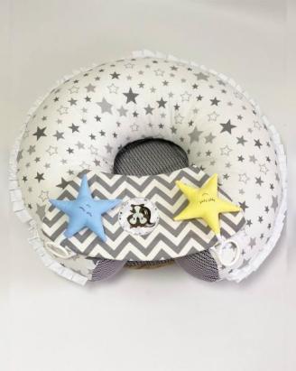 Perna transformabila 3 in 1 MyKids Gray pentru alaptare si bebelusi