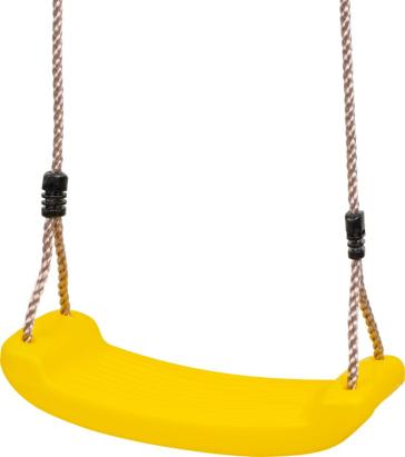 Leagăn pentru copii Abella galben din plastic, pentru grădină