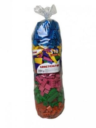 Cuburi de constructie multicolore pentru copii, 510 piese, 3 ani+