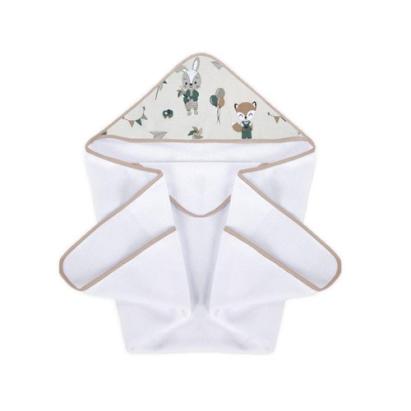 Prosop de baie pentru bebelusi Klups Fun World cu capison, 100x100 cm