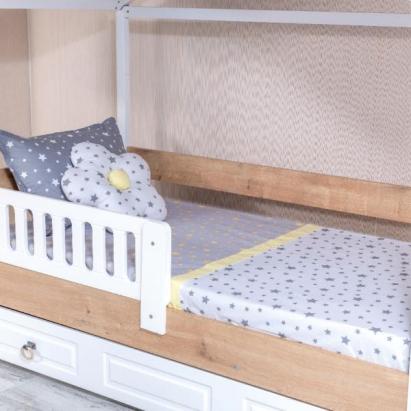 Lenjerie pentru pat Montessori MyKids, 9 piese, 95x195 cm, bumbac 100%