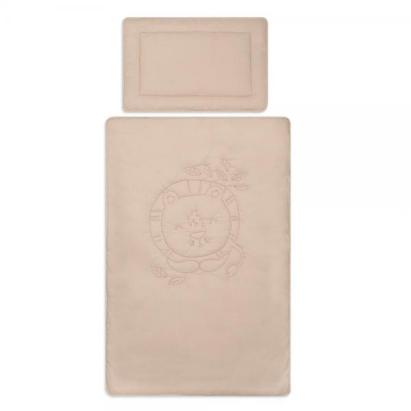 Lenjerie copii cu umplutura Lion Animals&Love, bumbac 120x80 cm