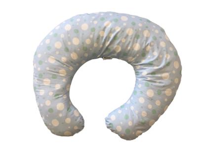 Perna de alaptare mica MyKids Dots Blue, confort ergonomic