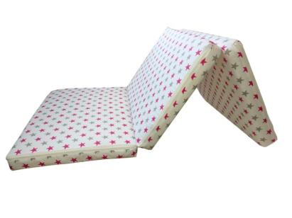 Saltea pliabila pentru copii din spuma 120x60x5 cm, Stelute gri roz
