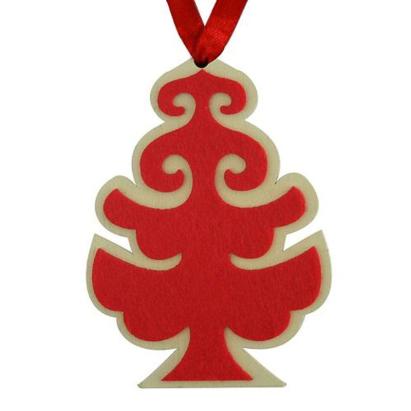 Set 5 ornamente pentru brad MagicHome, model brăduț roșu suspendabil