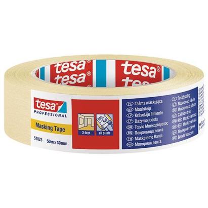 Bandă de mascare pentru vopsitorie Tesa PRO, 30 mm x 50 m