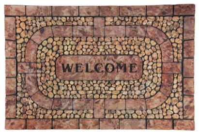 Covoraș de intrare Welcome MagicHome din cauciuc, 89x58 cm