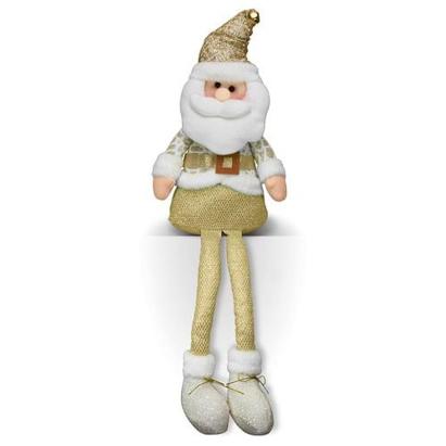 Figurina decorativa Mos Craciun MagicHome, textil, 60 cm