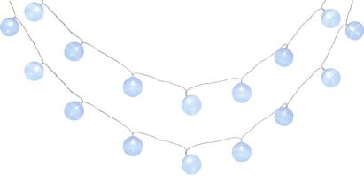 Instalație luminoasă MagicHome Cottonball, 16 LED alb rece, 3 m