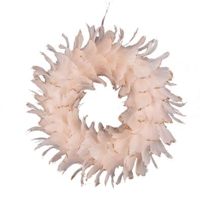 Coroniță decorativă suspendabilă MagicHome, roz, 35 cm, pentru Crăciun