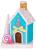 Decorațiune de Crăciun MagicHome Candy Line căsuță albastră 19x27 cm