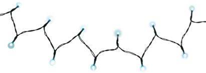 Reťaz MagicHome Vianoce CEIBO, 48 LED studená biela, 8 funkcií, časovač, 3xAA, exteriér, osvetlenie, L-3,50 m