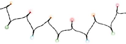 Reťaz MagicHome Vianoce CEIBO, 48 LED multicolor, 8 funkcií, časovač, 3xAA, exteriér, osvetlenie, L-3,50 m