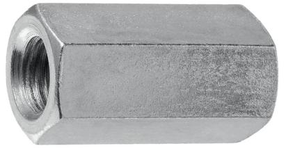 Piulita prelungitoare M14 zincata DIN 6334 pentru tija filetata, set 2 buc