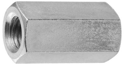 Set 12 piulițe prelungitoare zincate DIN 6334 pentru tije filetate