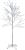 Strom MagicHome Cherry Tree, 180 cm, biely, LED studená biela, 230 V, IP44, exteriér