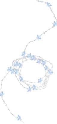 Instalație LED de Crăciun cu stele, 20 LED alb rece, 1,9 m